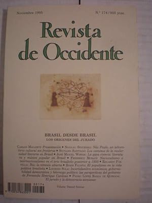 Imagen del vendedor de Revista de Occidente N 174 - Noviembre 1995 - Brasil desde Brasil - Los orgenes del jurado a la venta por Librera Antonio Azorn