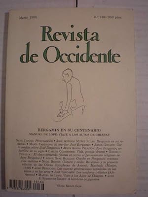 Bild des Verkufers fr Revista de Occidente N 166 - Marzo 1995 - Bergamn en su centenario - Manuel de Lope: Viaje a los altos de Chiapas zum Verkauf von Librera Antonio Azorn