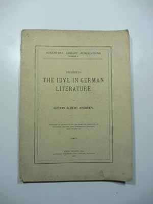 Studies in the Idyl in German Literature