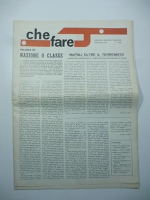 Bild des Verkufers fr Che fare. Giornale comunista proletario. N. 4. Napoli giugno 1981 zum Verkauf von Coenobium Libreria antiquaria