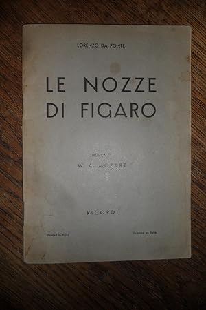 Immagine del venditore per Le nozze di Digaro. Opera comica in quattro ami. venduto da Antiquariat Floeder