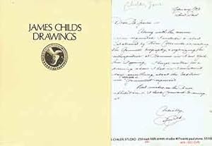 James Childs Drawings. (Signed, handwritten letter laid in).