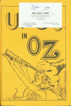 Seller image for Unusual Flying Objects in Oz. Limited Edition, Signed by Author, Numbered 27 on colophon. for sale by Wittenborn Art Books