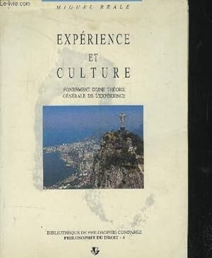 Image du vendeur pour Exprience et culture : Fondement d'une thorie gnrale de l'exprience mis en vente par Le-Livre