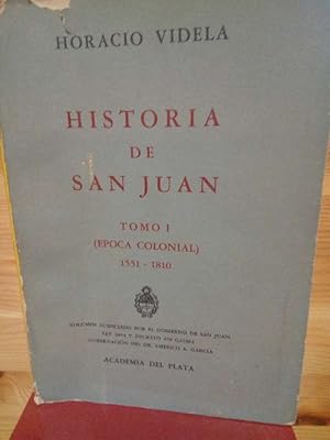 Imagen del vendedor de Historia de San Juan. Tomo I (poca colonial) 1551-1810. a la venta por La Librera, Iberoamerikan. Buchhandlung