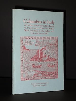 Columbus in Italy: An Italian versification of the Letter on the discovery of the New World. With...