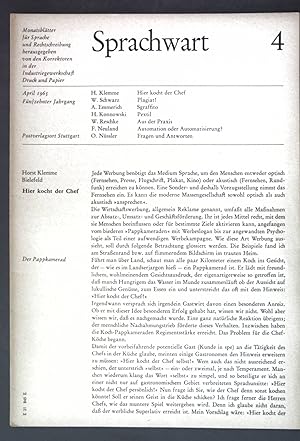 Seller image for Automation und Automatisierung? in: XV. Jg. Heft 4 Sprachwart - Monatsbltter fr Sprache und Rechtschreibung; for sale by books4less (Versandantiquariat Petra Gros GmbH & Co. KG)