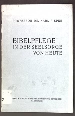 Image du vendeur pour Bibelpflege in der Seelsorge von heute; mis en vente par books4less (Versandantiquariat Petra Gros GmbH & Co. KG)