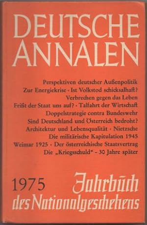 Seller image for Deutsche Analen 1975. Jahrbuch des Nationalgeschehens. for sale by Leonardu