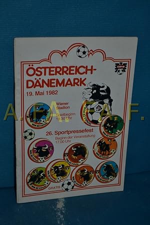 Seller image for sterreich - Dnemark, 19. Mai 1982 / 26. Sportfest for sale by Antiquarische Fundgrube e.U.
