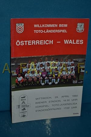 Seller image for sterreich - Wales / Willkommen beim Toto-Lnderspiel for sale by Antiquarische Fundgrube e.U.