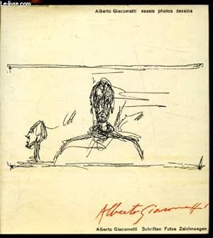 Bild des Verkufers fr Alberto Giacometti - Essais photos dessins - zum Verkauf von Le-Livre