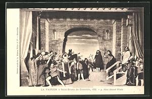 Carte postale Grenoble, La Passion à Saint-Bruno, Jésus devant Pilate, Passionsspiele