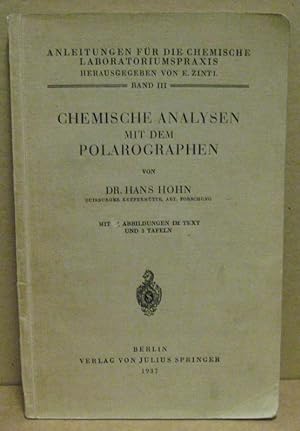 Chemische Analysen mit dem Polarographen.