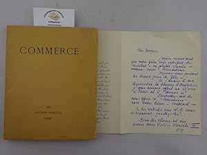 Commerce. Cahiers trimestriels. Hrsg. von Paul Valéry, Léon-Paul Fargue und Valéry Larbaud. Print...