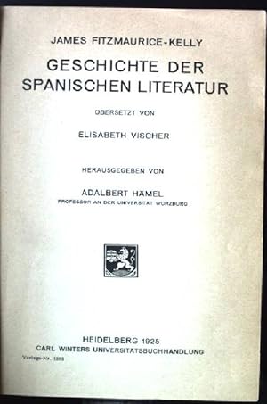 Bild des Verkufers fr Geschichte der Spanischen Literatur Sammlung Romanischer Elementar und Handbcher, II. Reihe: Literaturgeschichte, 3.Geschichte der Spanischen Literatur zum Verkauf von books4less (Versandantiquariat Petra Gros GmbH & Co. KG)