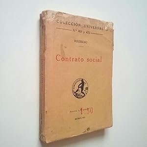 Imagen del vendedor de Contrato social a la venta por MAUTALOS LIBRERA