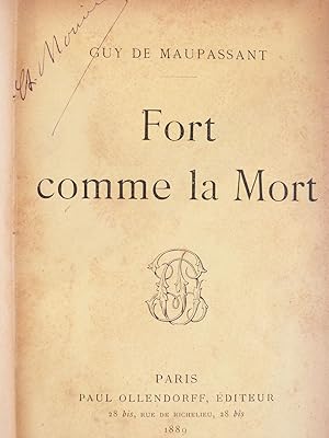 Image du vendeur pour Fort comme la Mort mis en vente par Librairie KOEGUI