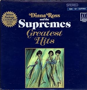 Imagen del vendedor de Diana Ross and the Supremes Greatest Hits / Deluxe package / 2-Album Set / 20 Big Hits (SET OF 2 VINYL ROCK 'N ROLL LPs WITH TRIPLE-FOLDED COLOR PORTRAITS) a la venta por Cat's Curiosities