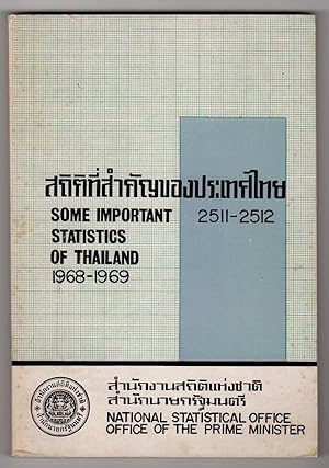 SOME IMPORTANT STATISTICS OF THAILAND, 1968-1969
