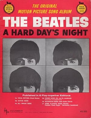 A HARD DAY'S NIGHT (HANSEN BEST EVER FOLIO, 1A, VOCAL EDITION, CHORD NAMES)