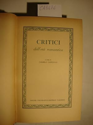 Critici dell'età romantica