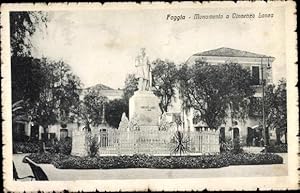 Bild des Verkufers fr Ansichtskarte / Postkarte Foggia Puglia, Monumento a Vincenzo Lanza zum Verkauf von akpool GmbH