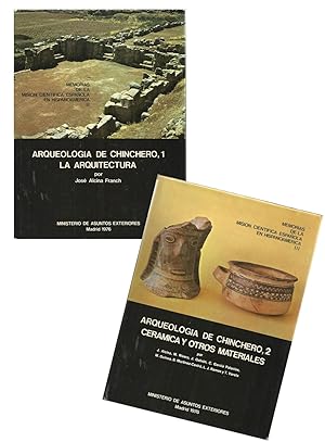 Seller image for ARQUEOLOGIA DE CHINCHERO ( 2 tomos - T.1 CERAMICA Y OTROS MATERIALES/ T.2 LA ARQUITECTURA - Recopilado de las Memorias de la Misin Cientfica Espaola en Hispanoamrica for sale by CALLE 59  Libros