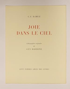 Image du vendeur pour JOIE DANS LE CIEL. Lithographies originales de Guy Bardone. mis en vente par Librairie de l'Univers