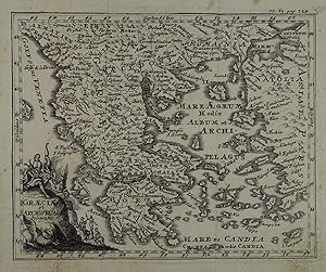 Graeciae et Archipelagi delineatio. Kupferstich-Karte v. G. Haupt aus Launay "Der Seinen zu erzie...