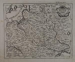 Regnum Poloniae eiusque confinia. Kupferstich-Karte v. G. Haupt aus Launay "Der Seinen zu erziehe...