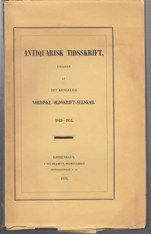 Bild des Verkufers fr Antiquarisk tidsskrift. 1849 - 1951. zum Verkauf von Antiquariat Carl Wegner