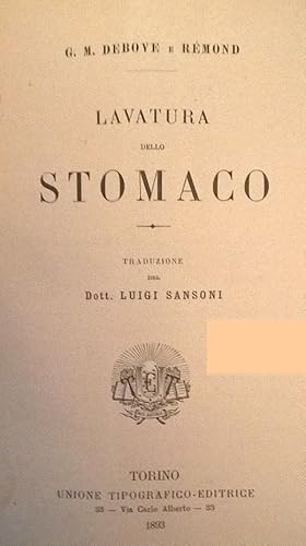 Seller image for LAVATURA DELLO STOMACO for sale by LIBRERIA ALDROVANDI