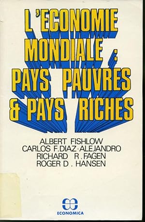 Immagine del venditore per L'conomie mondiale : pays pauvres et pays riches venduto da Librairie Le Nord