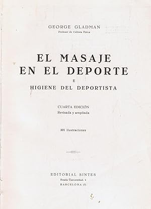 Imagen del vendedor de EL MASAJE EN EL DEPORTE E HIGIENE DEL DEPORTISTA a la venta por Librera Torren de Rueda