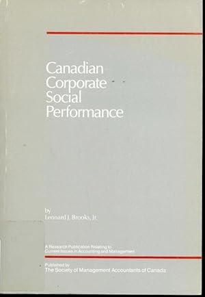 Seller image for Canadian Corporate Social Performance for sale by Librairie Le Nord