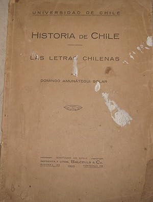 Historia de Chile. Las letras chilenas