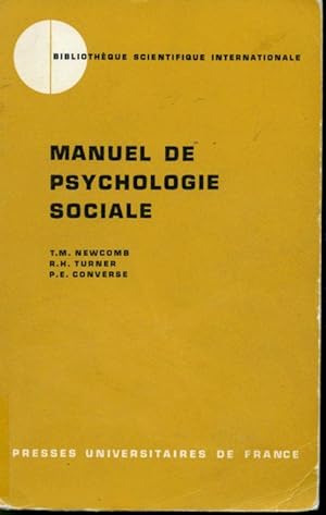 Seller image for Manuel de psychologie sociale : L'Interaction des individus for sale by Librairie Le Nord