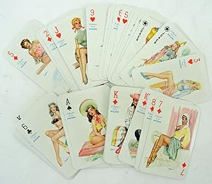 Pikant wie Picon. 55 farbige Spielkarten (52 + 3 Joker) der Firma Picon aus Paris, illustriert vo...