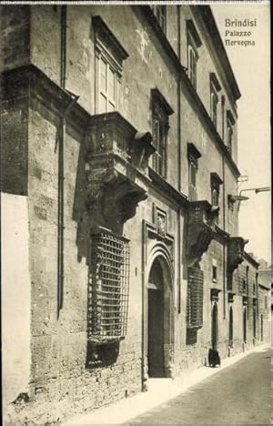 Bild des Verkufers fr Ansichtskarte / Postkarte Brindisi Puglia, Palazzo Nervegna zum Verkauf von akpool GmbH