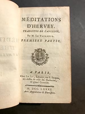 Méditations d'Hervey. Traduites de l'anglois.