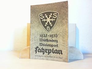 Wintersport Fahrplan Württemberg 1935 - 1936.