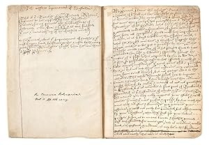 Manuscript on paper of an early version of Weston's highly important A Discours of Husbandrie use...