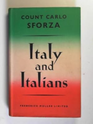 Immagine del venditore per Italy and the Italians venduto da Cotswold Internet Books