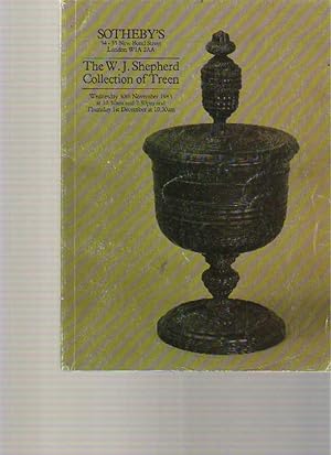 Sothebys November & December 1983 The WJ Shepherd Collection of Treen