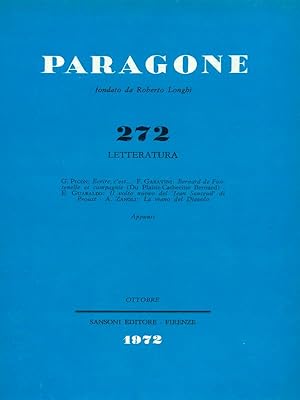 Paragone 272 anno XXIII - Letteratura