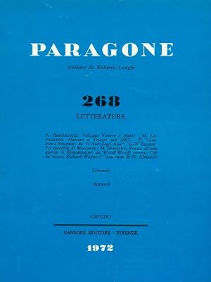 Immagine del venditore per Paragone 268 anno XXIII - Letteratura venduto da Miliardi di Parole