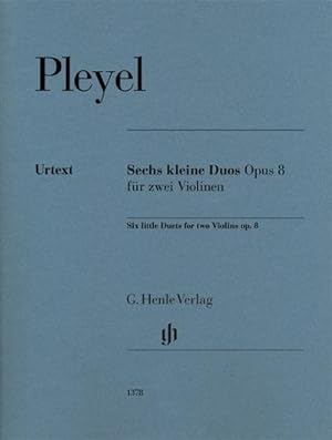 Bild des Verkufers fr Sechs kleine Duos op. 8 fr zwei Violinen : Instrumentation: String Duos, String Trios zum Verkauf von AHA-BUCH GmbH