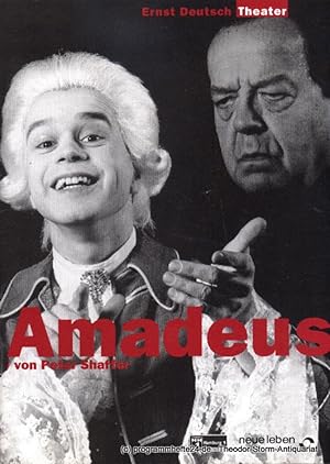 Bild des Verkufers fr Programmheft Amadeus von Peter Shaffer. Premiere 26. Februar 1998. Spielzeit 1997 / 1998 zum Verkauf von Programmhefte24 Schauspiel und Musiktheater der letzten 150 Jahre