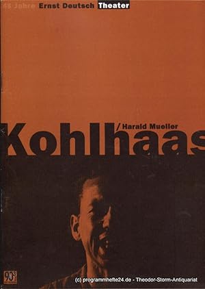 Seller image for Programmheft Kohlhaas von Harald Mller. Premiere 10. Oktober 1996. Spielzeit 1996 / 1997 for sale by Programmhefte24 Schauspiel und Musiktheater der letzten 150 Jahre